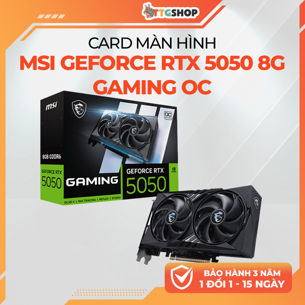 VGA ZOTAC GAMING GeForce RTX 5050 Twin Edge OC 8GB GDDR6 | MSI 5050 8G GAMING OC