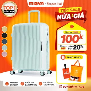 ????BEST SELLER Vali Kéo MIAvn Larita ROTA - Size 20/24/28, Nhựa PP Dẻo Siêu Bền, Hạn Chế Bể, Khoá TSA, Bảo Hành Trọn Đời