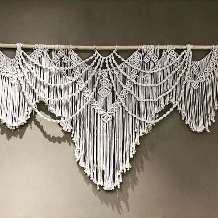 Macrame wall hanging ♥ Macrame mành trang trí treo tường (MH002)