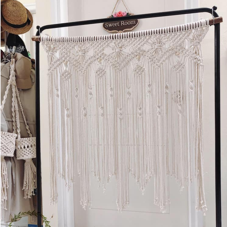Macrame wall hanging ♥ Macrame mành trang trí treo tường (MH004)