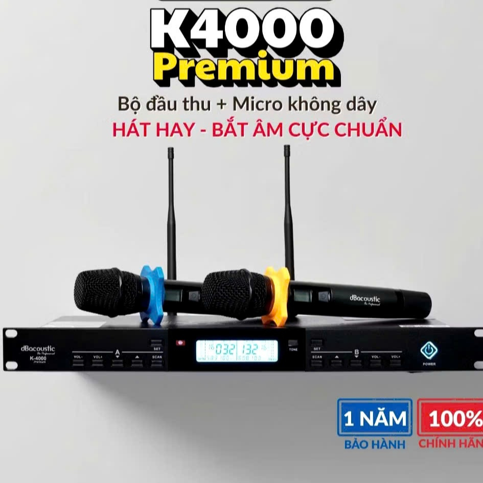Mic không dây DBAcoustic K4000 premium - Thiết kế hiện đại - 200 kênh tần số - Hàng chính hãng