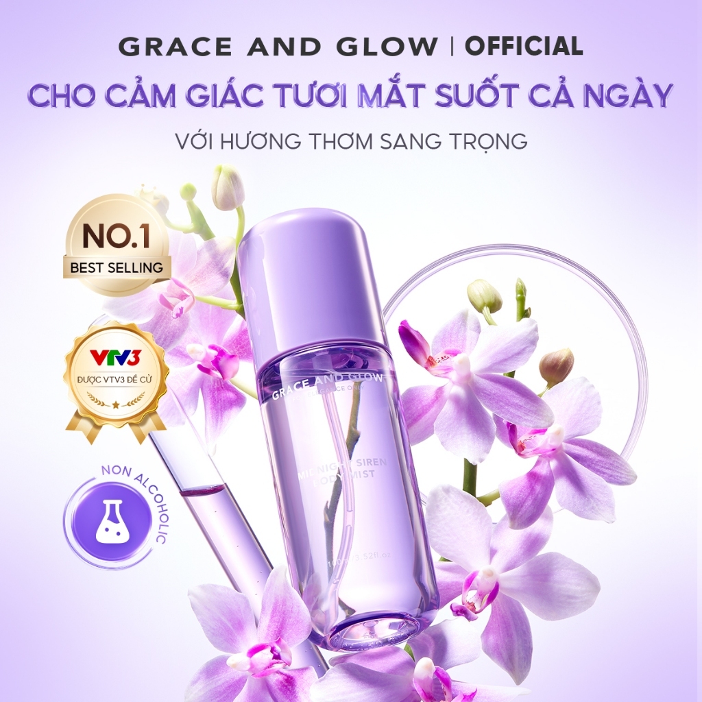 Xịt thơm Body Mist Black Opium Grace and Glow 100ml nước hoa thơm lâu