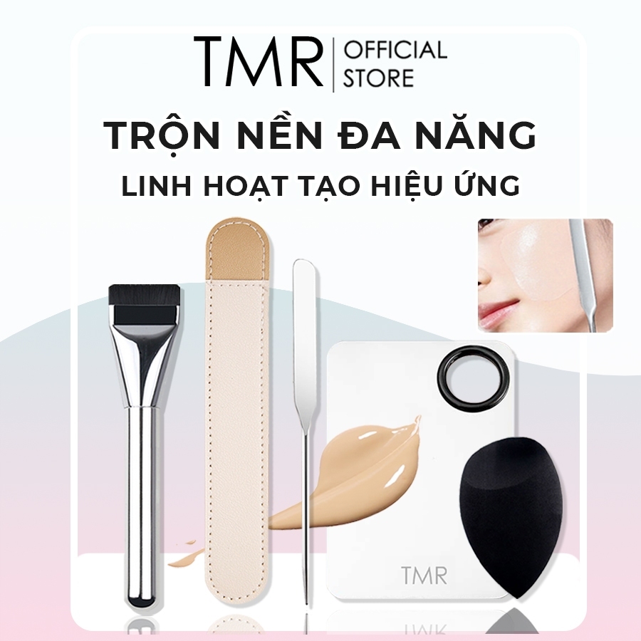 Khay Tán Kem Nền TMR SP304 Khay Trộn Kem Nền Bằng Thép Không Gỉ, Bẳng Trộn Cho Lớp Nền Mỏng Mịn