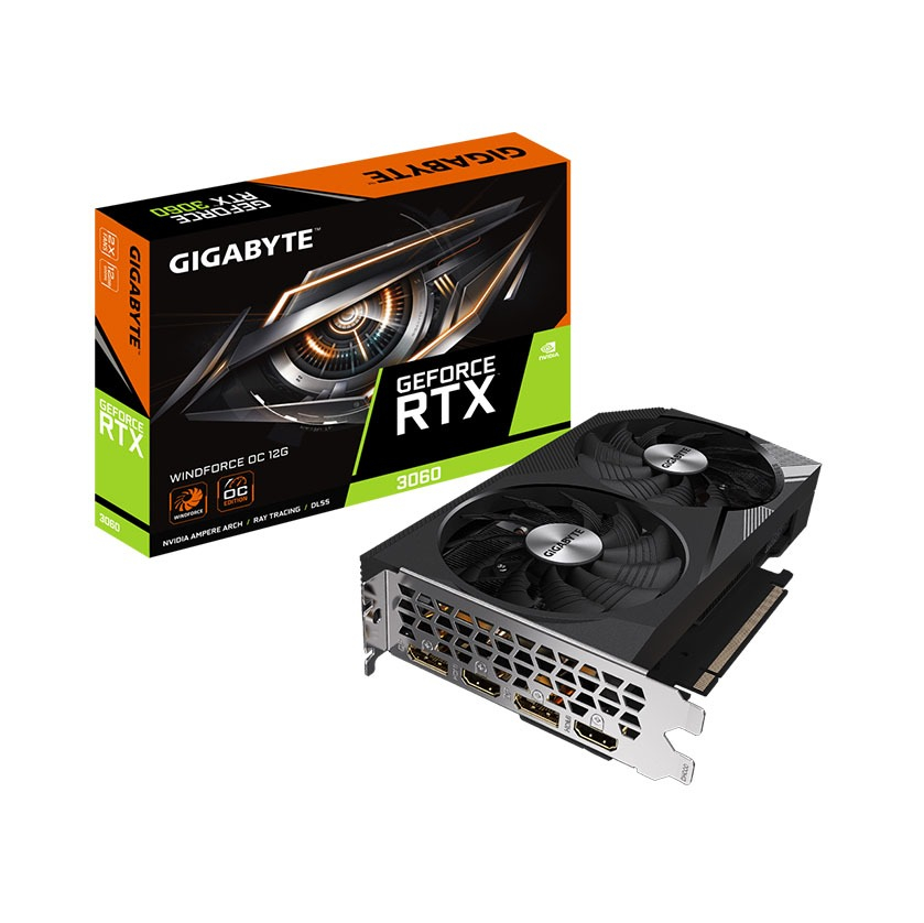 Card màn hình Gigabyte RTX 3060 WINDFORCE OC 12GB - BH 36 Tháng HACOM PC