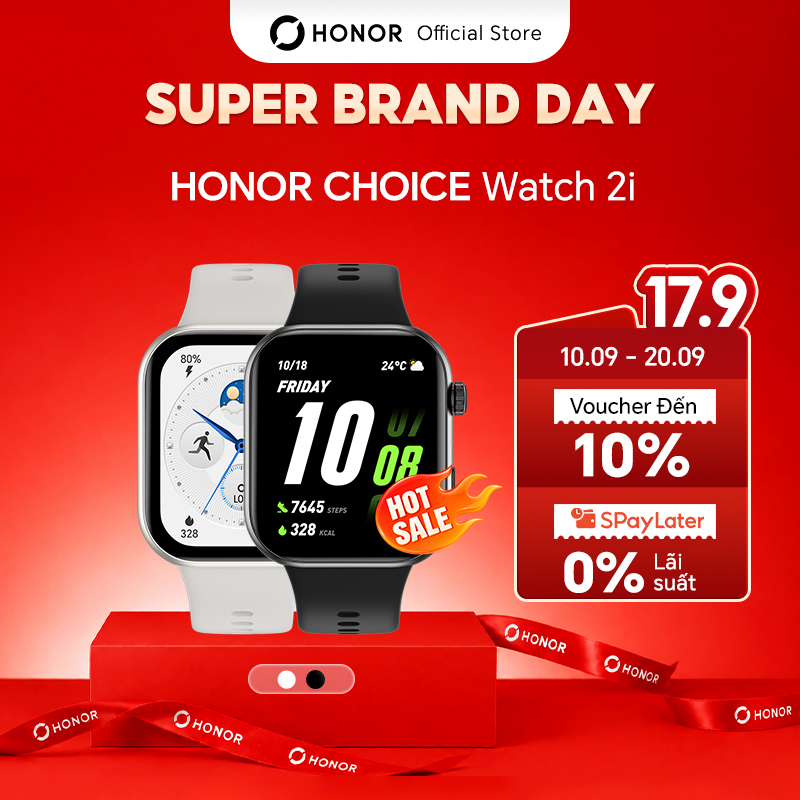 [HÀNG TĂNG KHÔNG BÁN] Đồng hồ thông minh Honor Choice Watch 2i| Màn hình  1.85 " AMOLED, Pin 14 ngày
