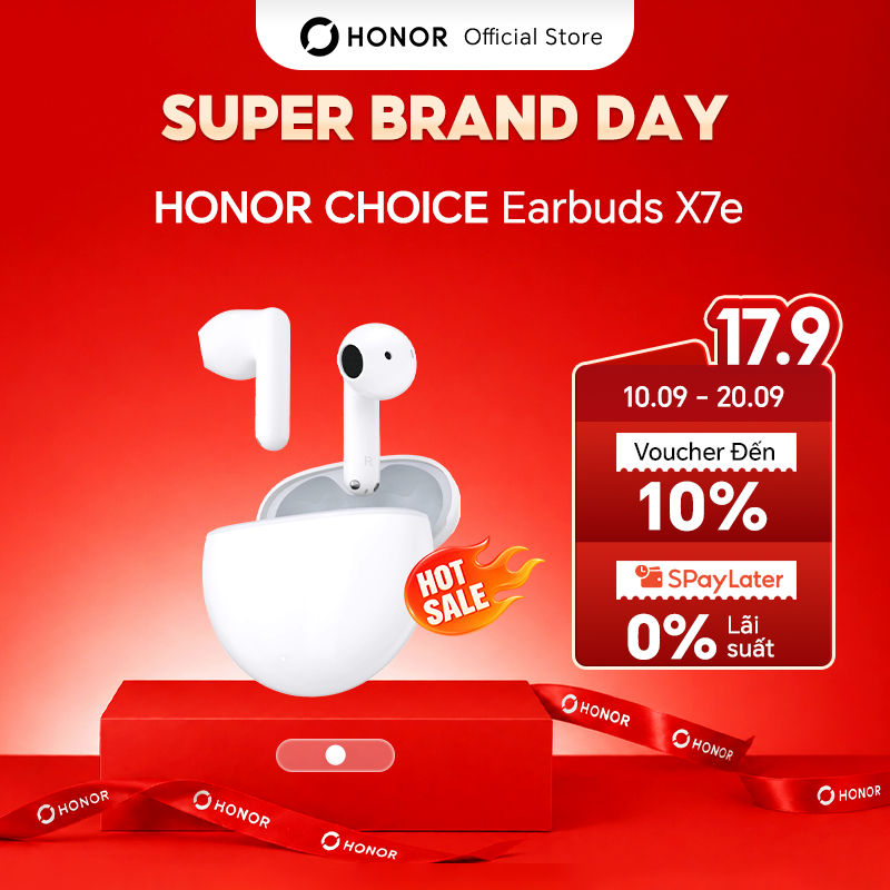 Tai Nghe Bluetooth Honor Choice Earbuds X7e | Bán mở, khử tiếng ồn chủ động | Chống bụi và nước IP54