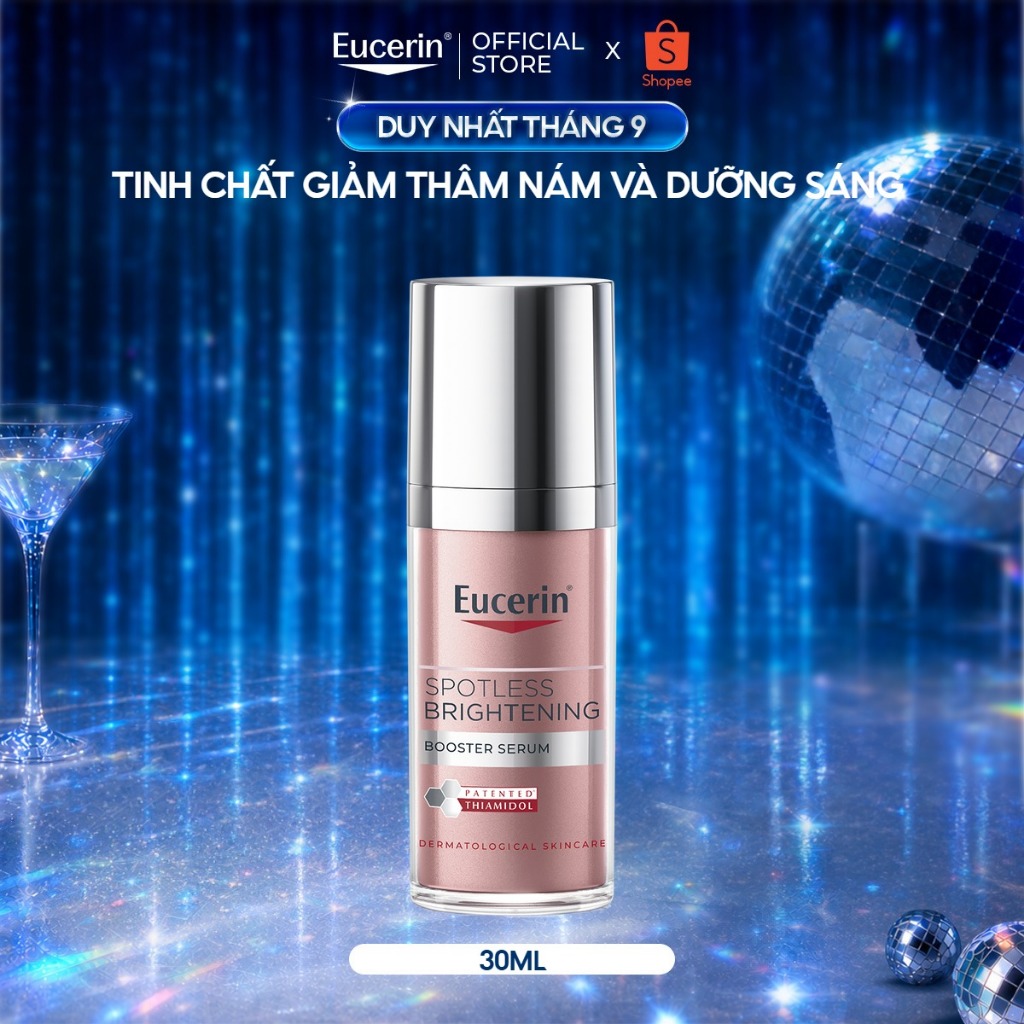 [Lucie x Eucerin]Tinh chất giảm thâm nám & dưỡng sáng Eucerin Spotless Brightening Booster Serum 30m