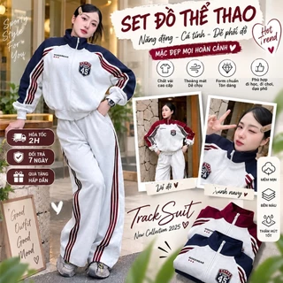 Set Đồ Thể Thao Nam Nữ Logo 45 – Bộ Nỉ Thể Thao 2 Món Áo Khoác Quần Dài Form Rộng Cá Tính