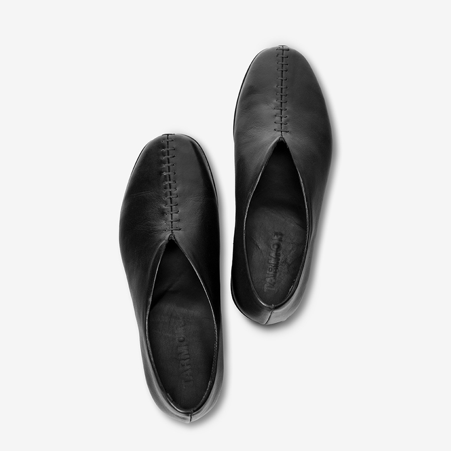 Giày Loafers TARMOR Có Đường Khâu Da Bò Màu Đen - Axis Loafers in Black Leather
