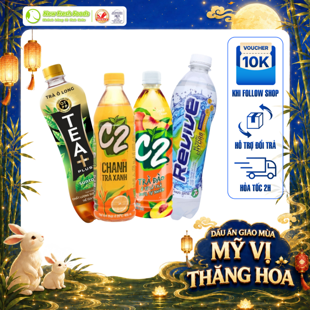 [QUÀ TẶNG] TRÀ Ô LONG TEA PLUS, C2 VỊ ĐÀO, C2 TRÀ XANH HƯƠNG CHANH, REVIVE MUỐI KHOÁNG