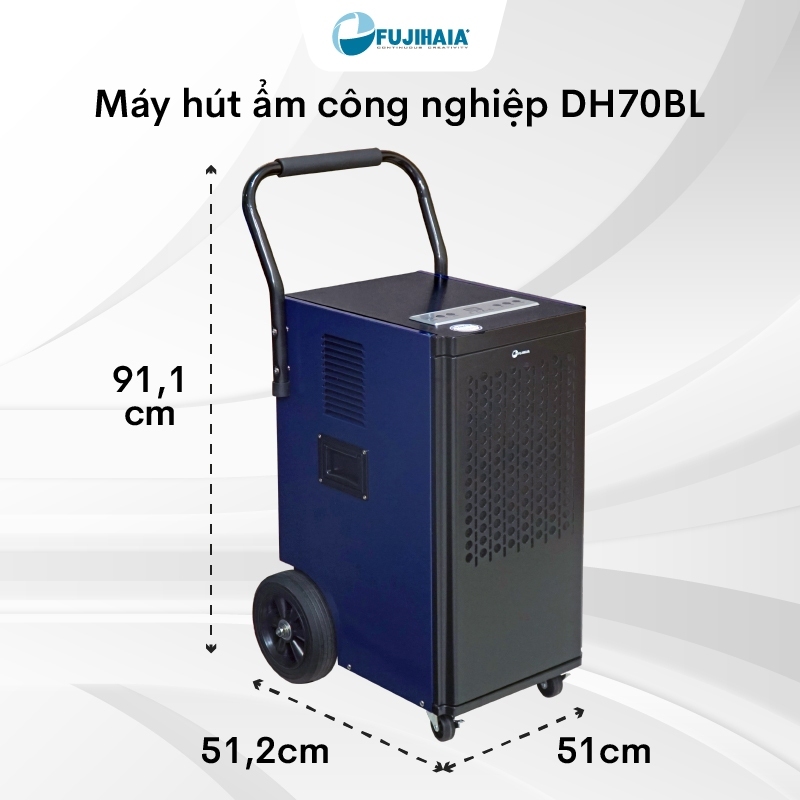 MÁY HÚT ẨM FUJIHAIA DH70BL – GIẢI PHÁP KIỂM SOÁT ĐỘ ẨM CHO KHÔNG GIAN 60–100M²