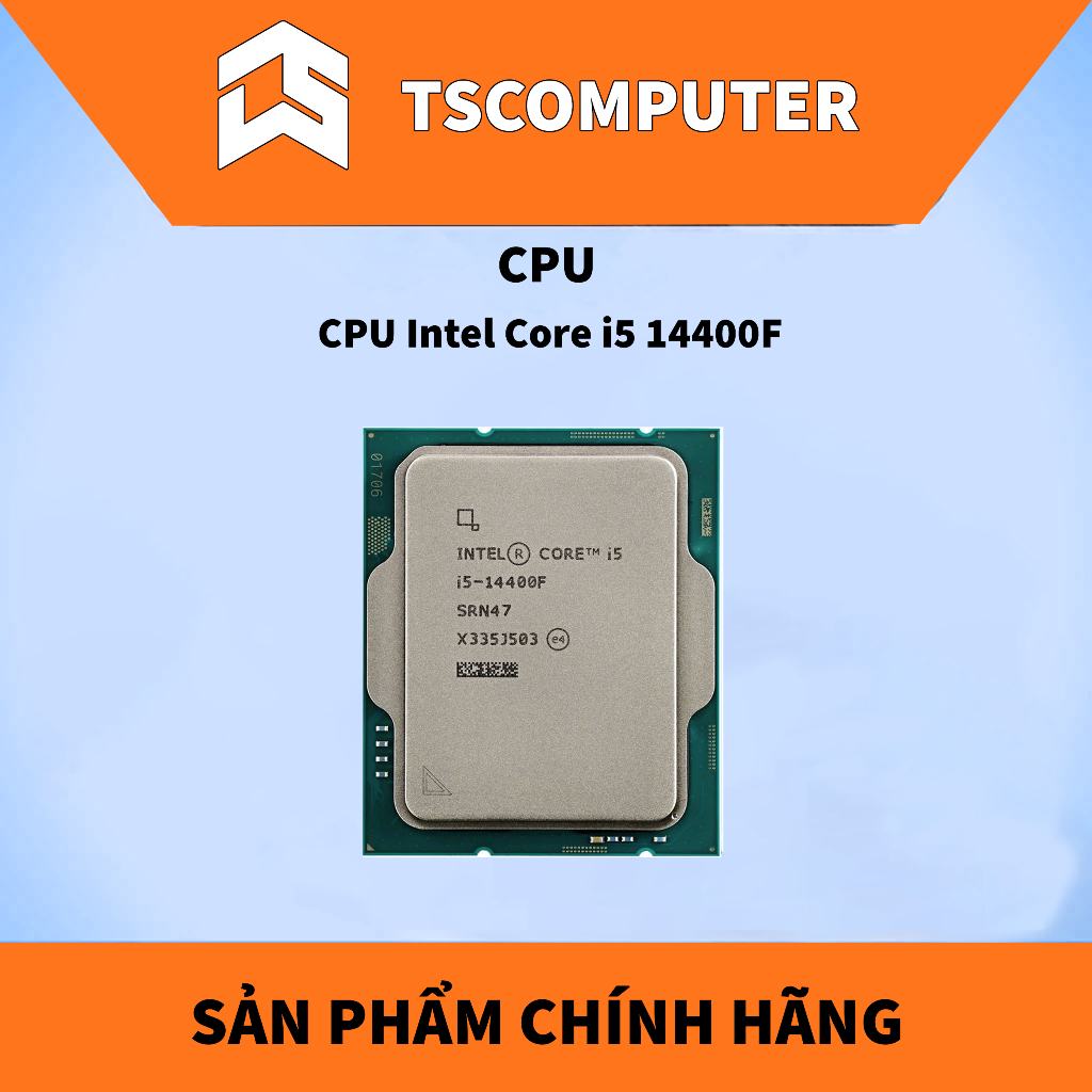 Intel CPU Intel Core i5 14400F 10 Core - 16 Thread - Turbo 4.7Ghz Tray Bảo hành 36 Tháng - I5-14400F