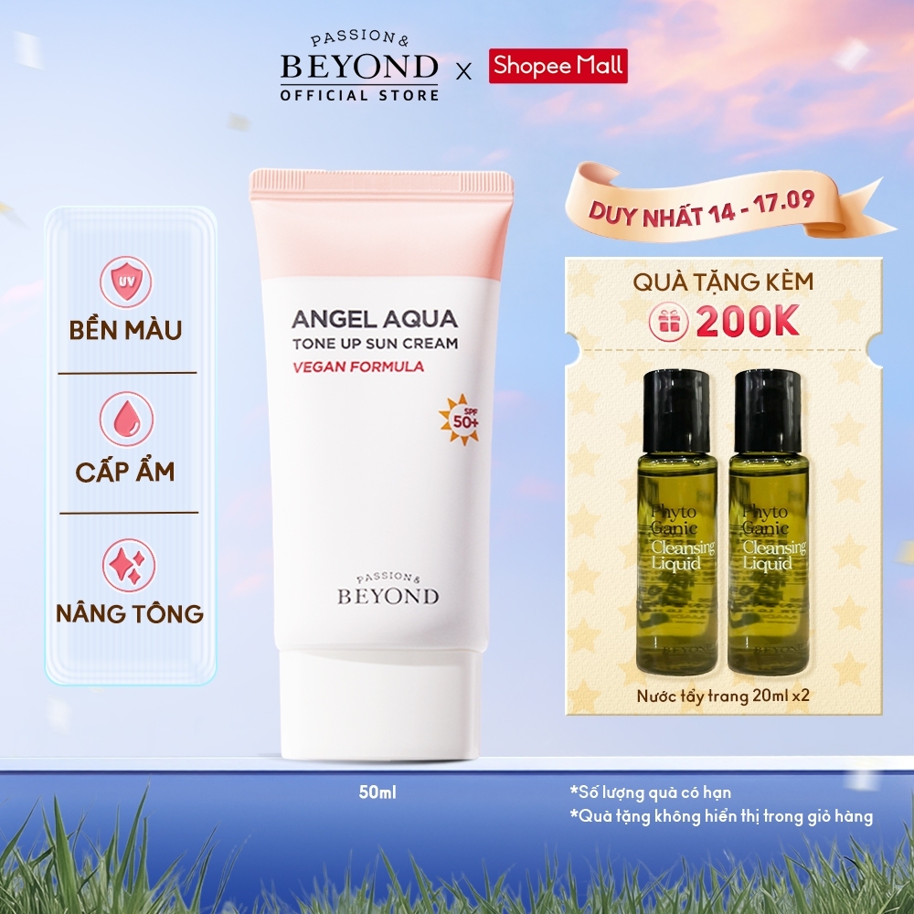 [Beyond Official] Kem chống nắng cấp ẩm nâng tone Beyond Angel Aqua Tone-up Suncream 50ml