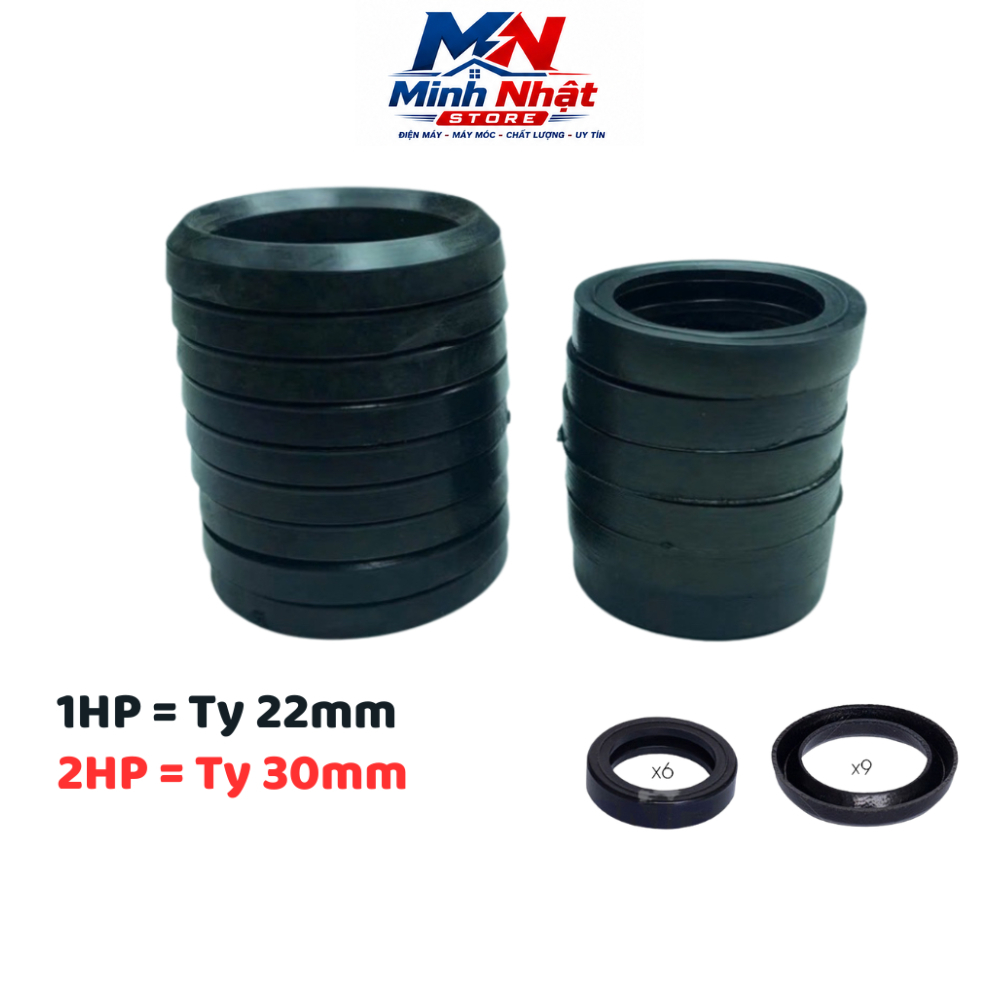 Bộ Phớt đầu xịt rửa xe phun thuốc dây đai Curoa 1HP & 2HP - Minh Nhật Store