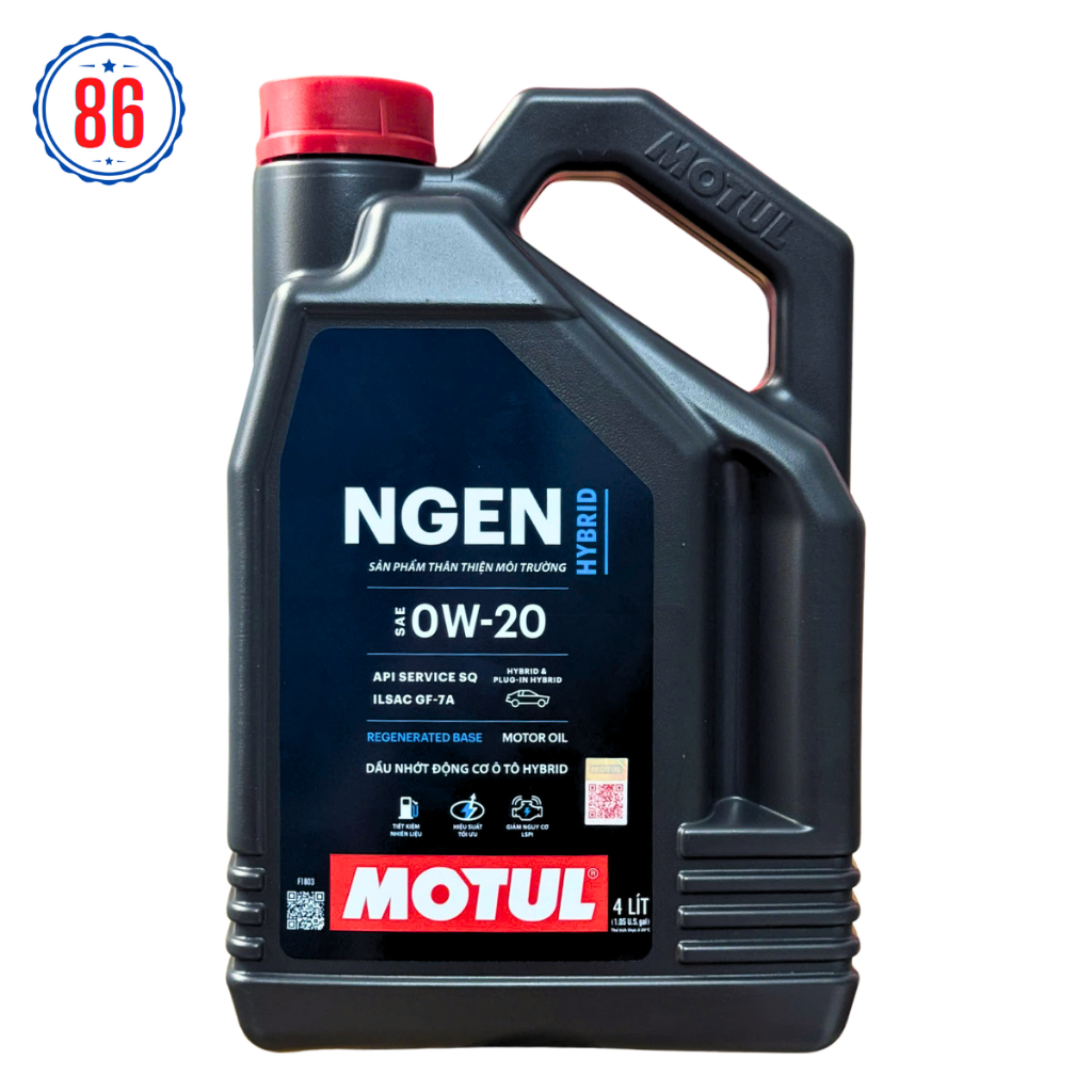 Motul NGEN 0W20 4L nhớt tổng hợp cho xe oto Hybrid và xe đời mới