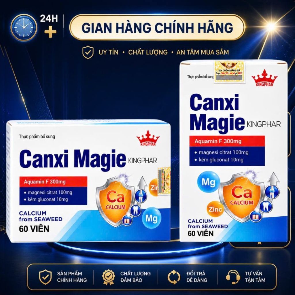 CANXI MAGIE KINGPHAR – BỔ SUNG CANXI, MAGIE VÀ KẼM CHO CƠ THỂ