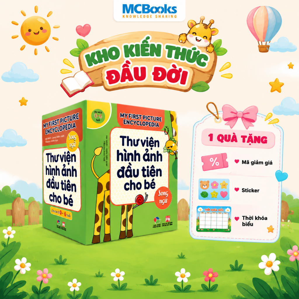 Sách Bộ Hộp Thư Viện Hình Ảnh Đầu Tiên Cho Bé Từ 0 6 Tuổi Song Ngữ Việt Anh…