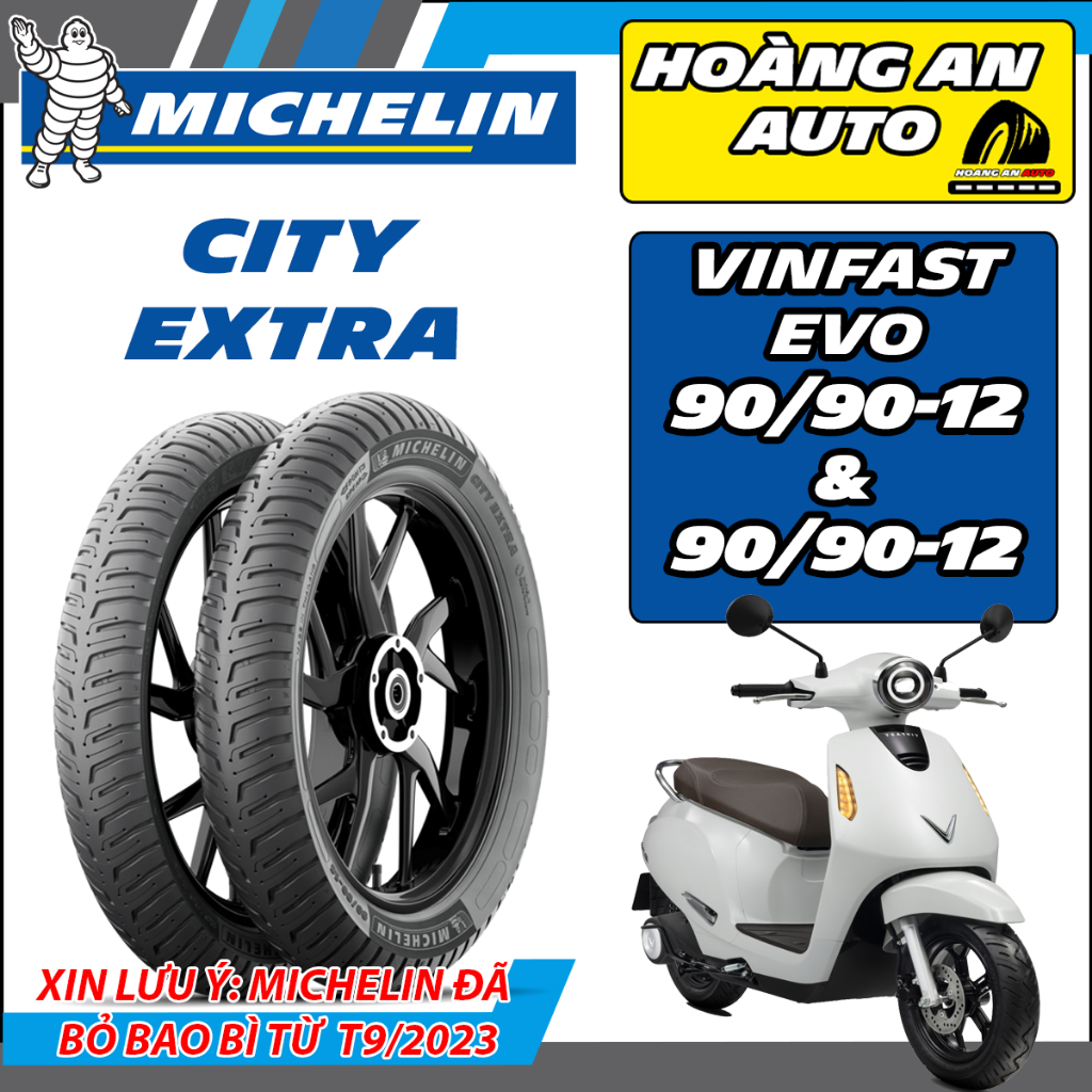 (CITY EXTRA - VINFAST EVO) Vỏ lốp xe Michelin City Grip Saver cho xe điện size 90/90-12 & 90/90-12