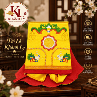 MŨ TẾ NAM QUAN ĐỒ LỄ KHÁNH LY– Mũ Tế Lễ Truyền Thống Việt Nam Thêu Đính Kết Nhiều Màu Đỏ Vàng Xanh