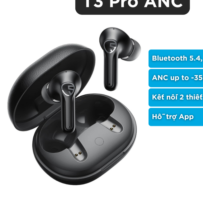 Tai Nghe True Wireless Soundpeats T3 Pro / Q3 Pro | ANC | Kết nối 2 thiết bị