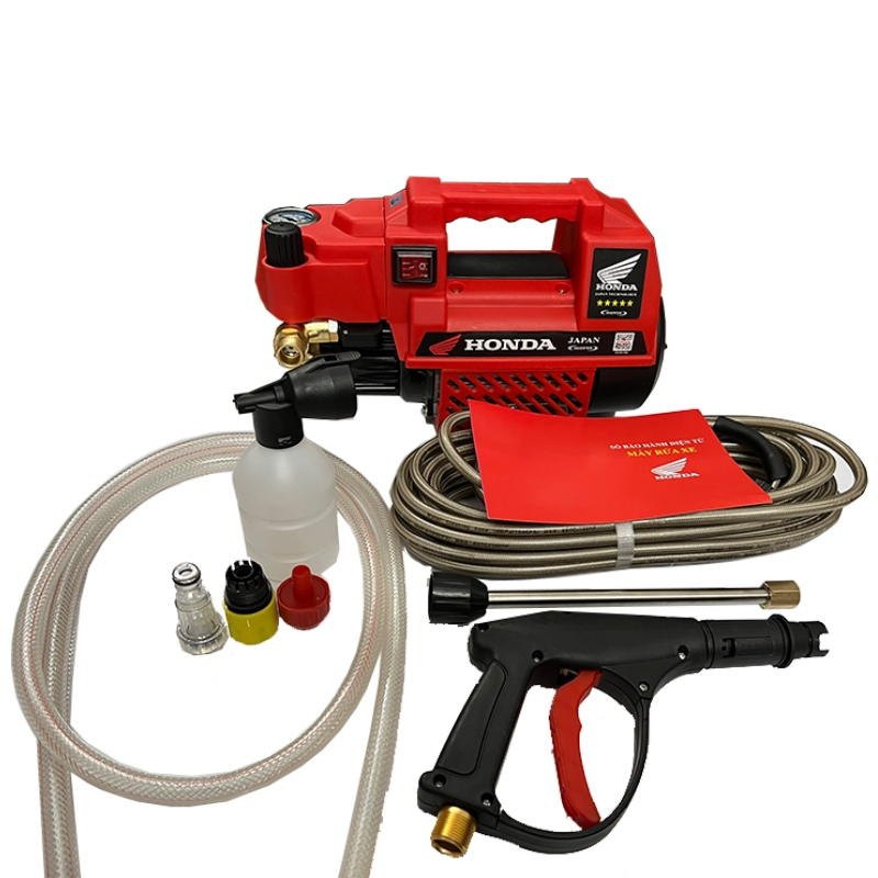 Máy rửa xe HONDA Chỉnh áp 3500W. lõi đồng full phụ kiện dây 15 mét bảo hành 12 tháng