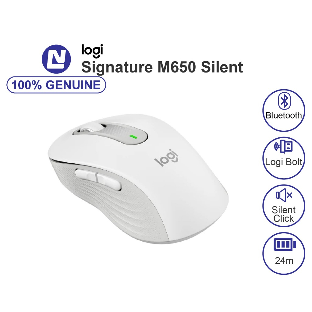 Chuột Không dây Logitech Signature M650 Silent Bluetooth