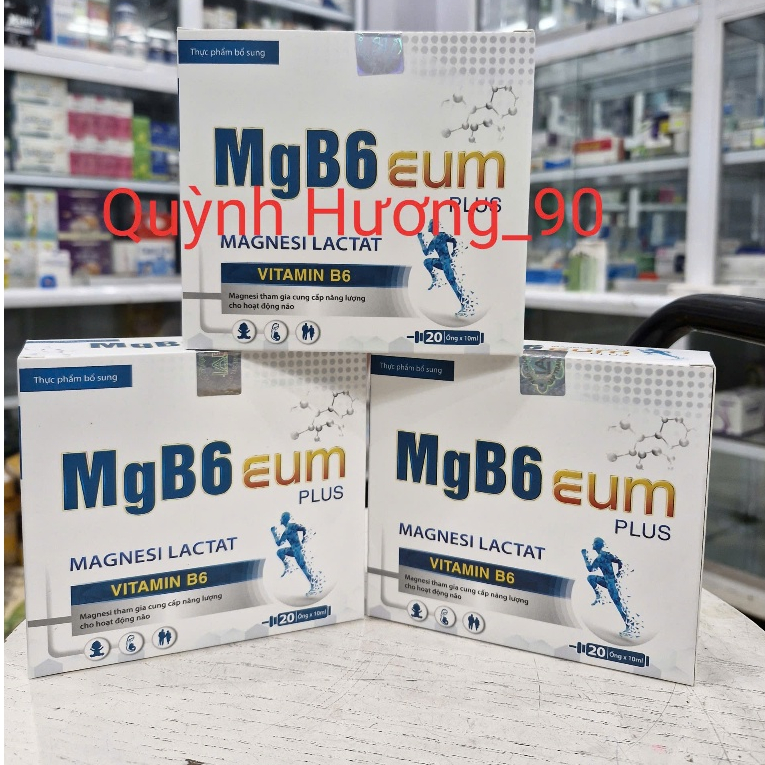 ( Chính hãng ) MgB6 EUM Plus hộp 20 ống bổ sung magie,vitamin b6 giúp bé ngủ ngon,giảm quấy khóc,bổ 