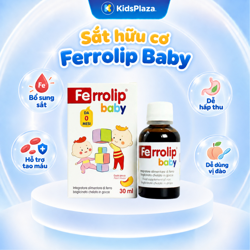 Sắt Ferrolip Baby 30ml - chính hãng Kids Plaza