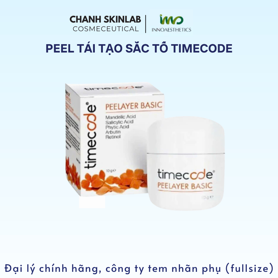 (fullsize 10g) Kem peel TIMECODE Tây Ban Nha tái tạo làm sáng da chống lão hoá CHANH COSMECEUTICAL