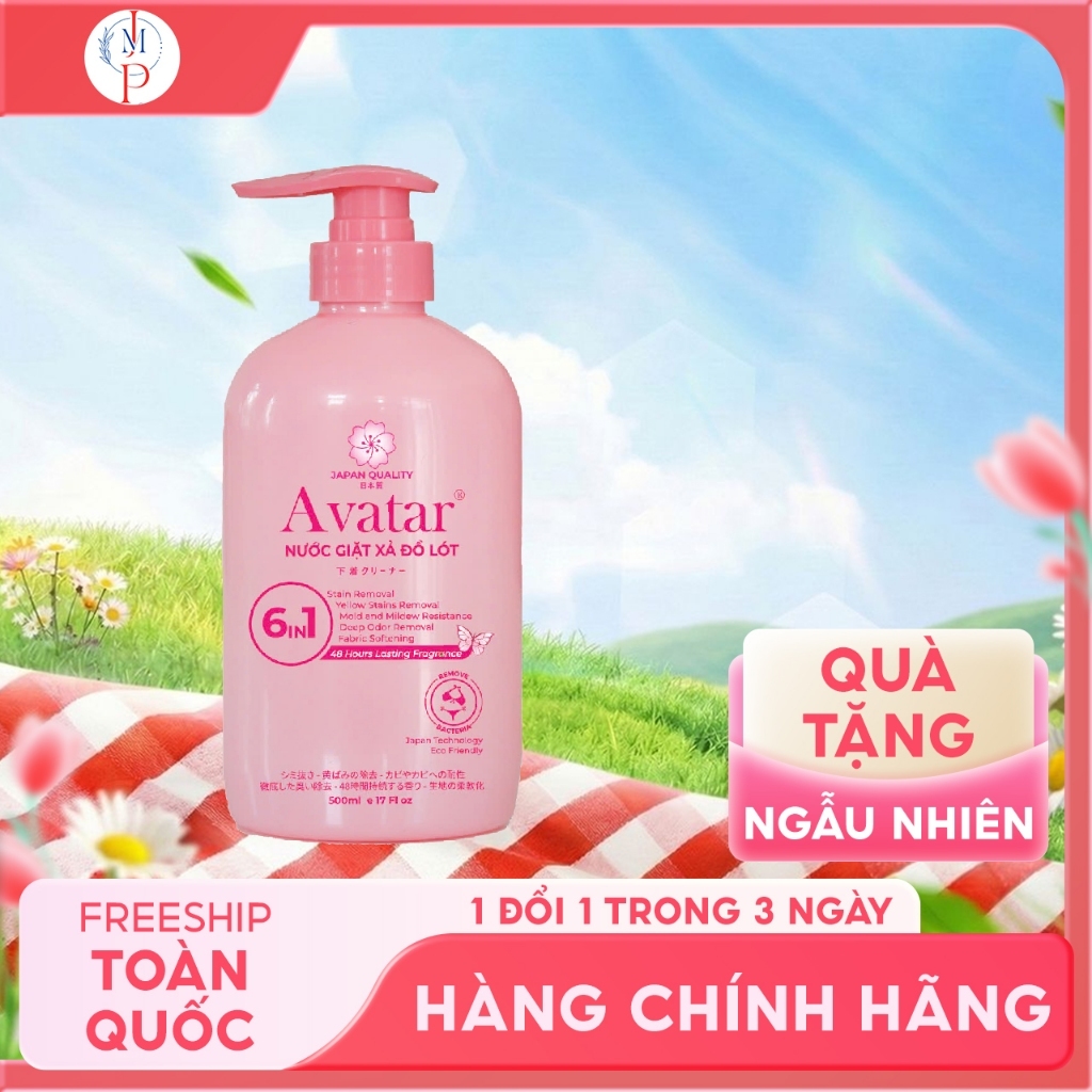 Nước Giặt Đồ Lót Avatar Lưu Hương 48 Hours 6 In 1 500mL (Màu Hồng)