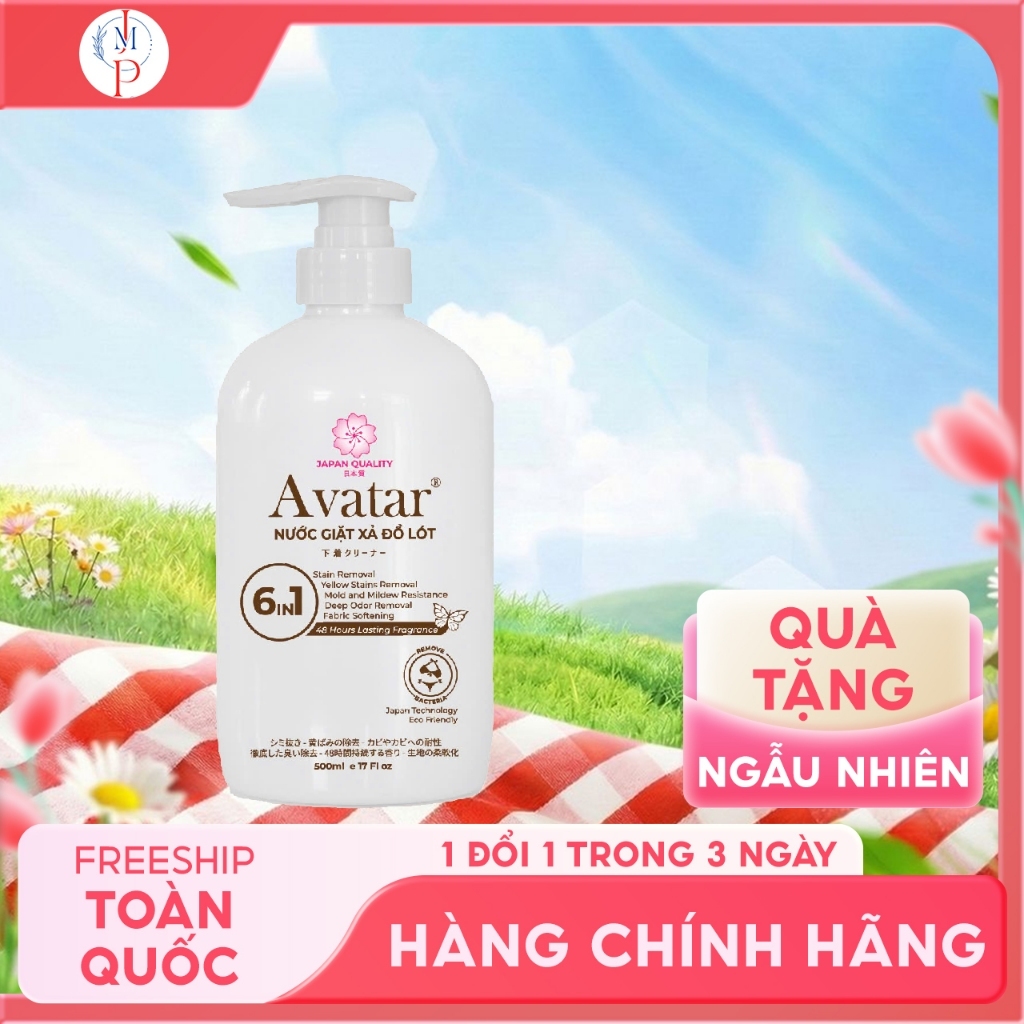 Nước Giặt Đồ Lót Avatar Lưu Hương 48 Hours 6 In 1 500ml (Màu Trắng)