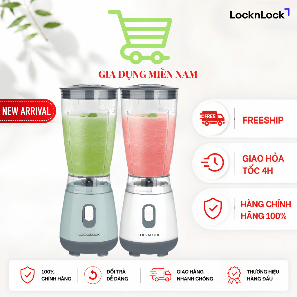 Máy Xay Sinh Tố Cá Nhân Personal Blender 600ml LocknLock chính hãng -  EJM436