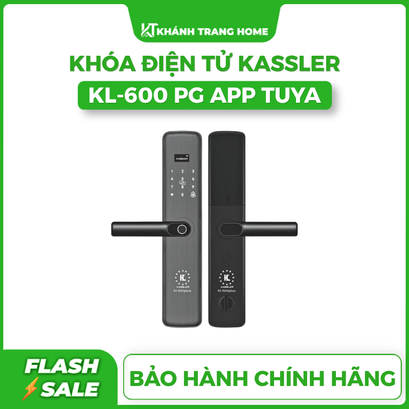 Khóa vân tay Kassler KL-600 PG App chính hãng, khóa cửa điện tử tiêu chuẩn Đức - Khánh Trang Home