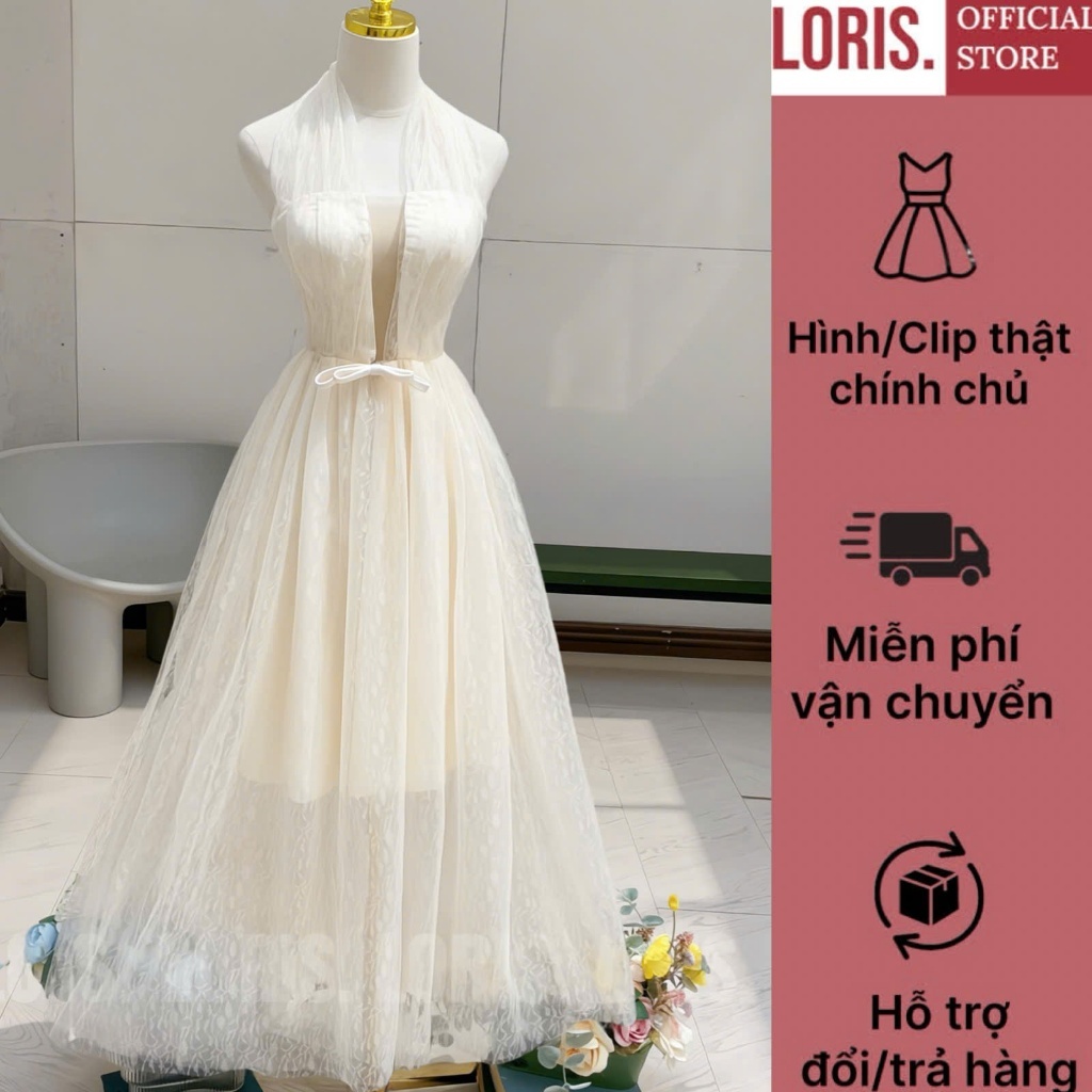 LORIS - Elise dress , đầm yếm đi tiệc dáng dài