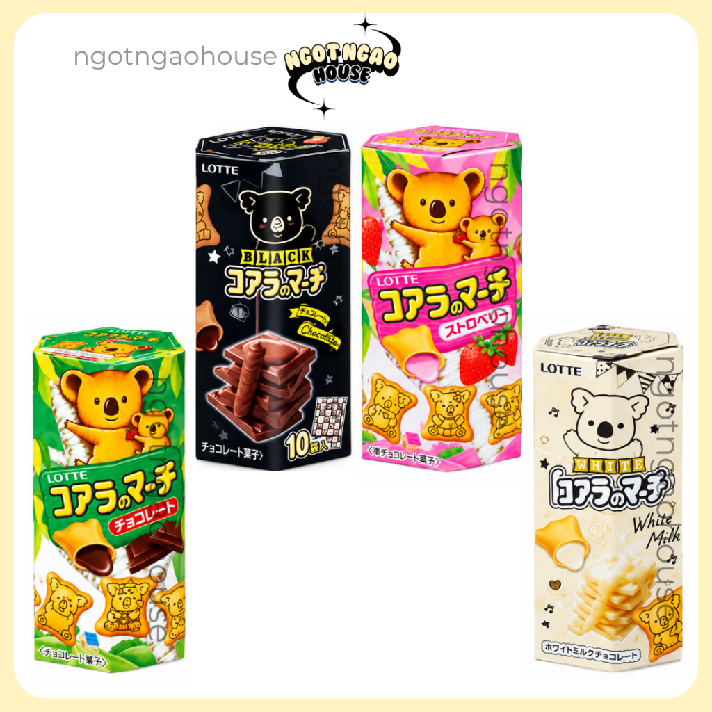 Bánh Gấu Lotte Koala's March Đủ Vị (Lốc 6 hộp)