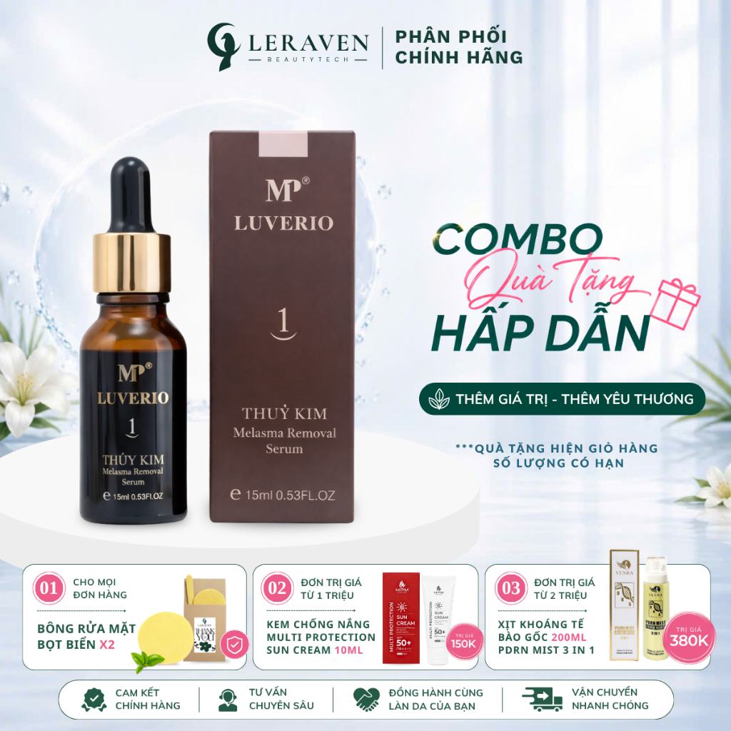 Thủy kim 1 Luverio MP1 số 01 dung tích 15ml