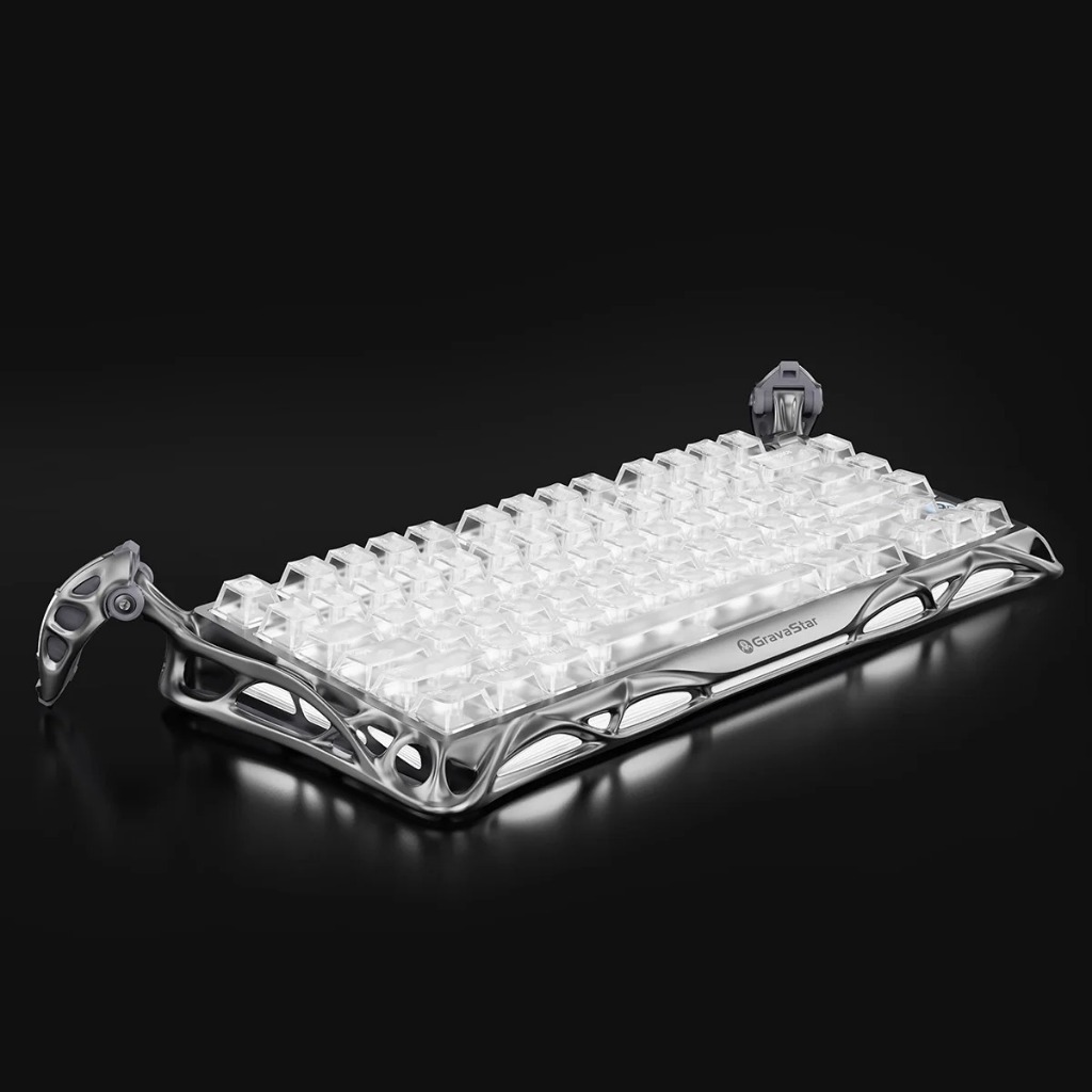 Bàn Phím Cơ Gravastar Mercury K1 Pro – Ghost Silver | BH 12 Tháng