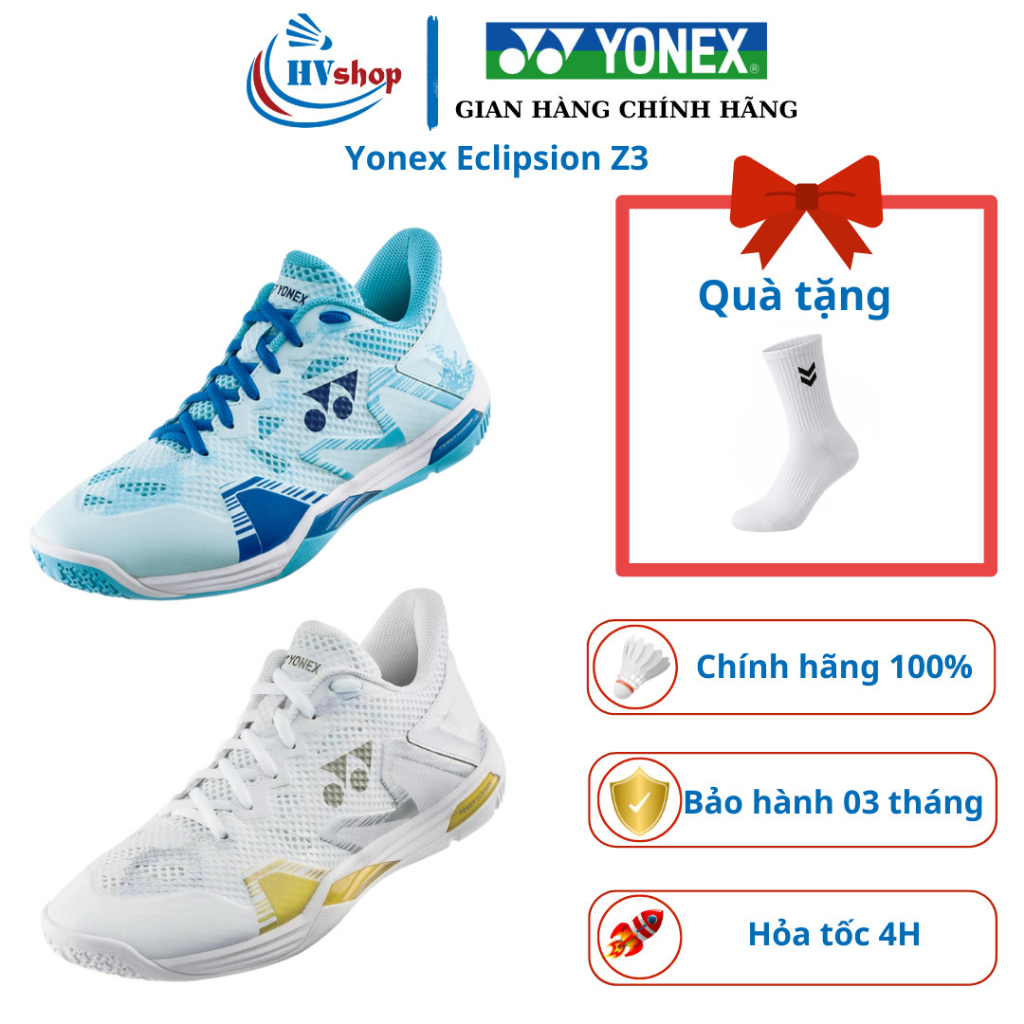 Giày cầu lông Yonex Eclipsion Z3 chinh hãng, bảo hành 01 tháng, tặng tất đi kèm - HVShop