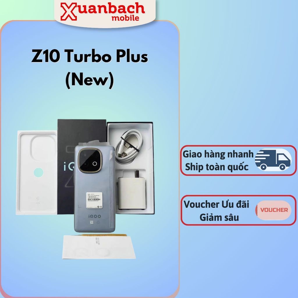 Điện thoại Vivo iQOO Z10 Turbo Plus New Dimensity 9400 Plus - Pin 8000mAh
