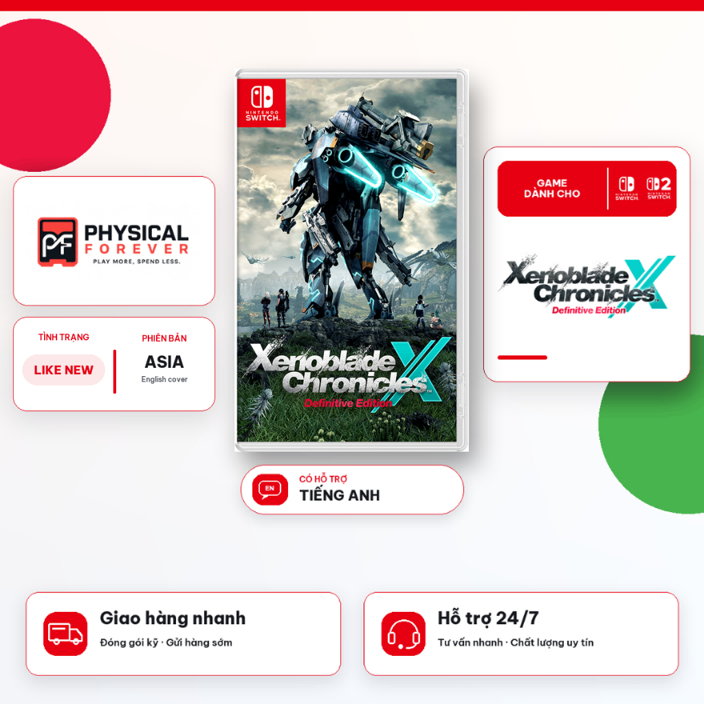 Băng Game Xenoblade Chronicles X: Definitive Edition Nintendo Switch