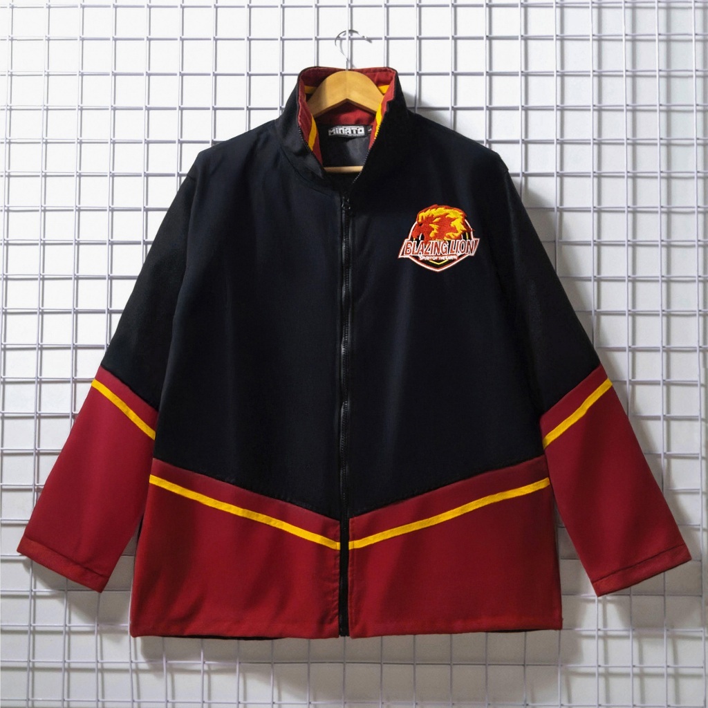 Áo Khoác Gao Đỏ Thêu Nam Nữ Unisex Form Rộng Oversized