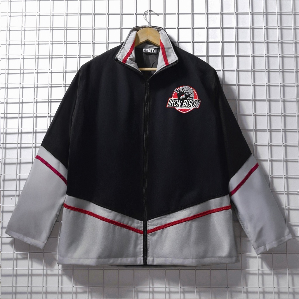 Áo Khoác Gao Đen Thêu Nam Nữ Unisex Form Rộng Oversized