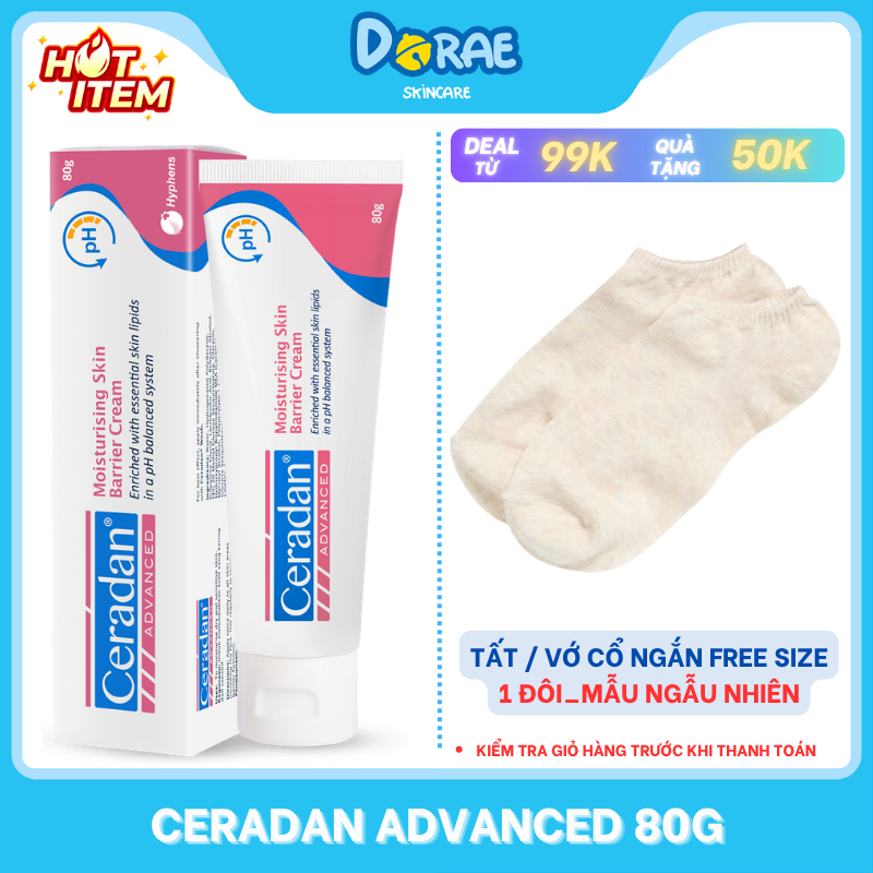 CERADAN ADVANCED 30G / 80G I Kem dưỡng ẩm, phục hồi da Ceradan Advanced Moisturising Skin Barrier Cr