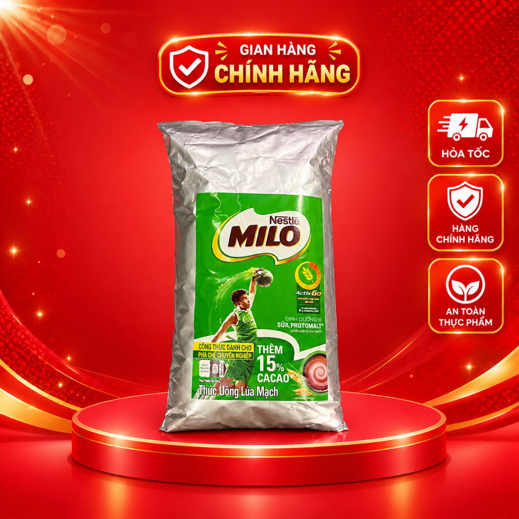 Bột Milo Nestlé 1kg | Bột Cacao Milo Pha Chế Trà Sữa, Đồ Uống