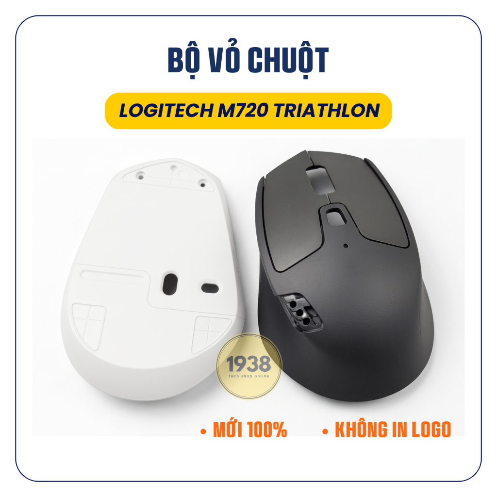 Bộ Vỏ Chuột Thay Thế Logitech M720 Triathlon Mới, Không Có Logo