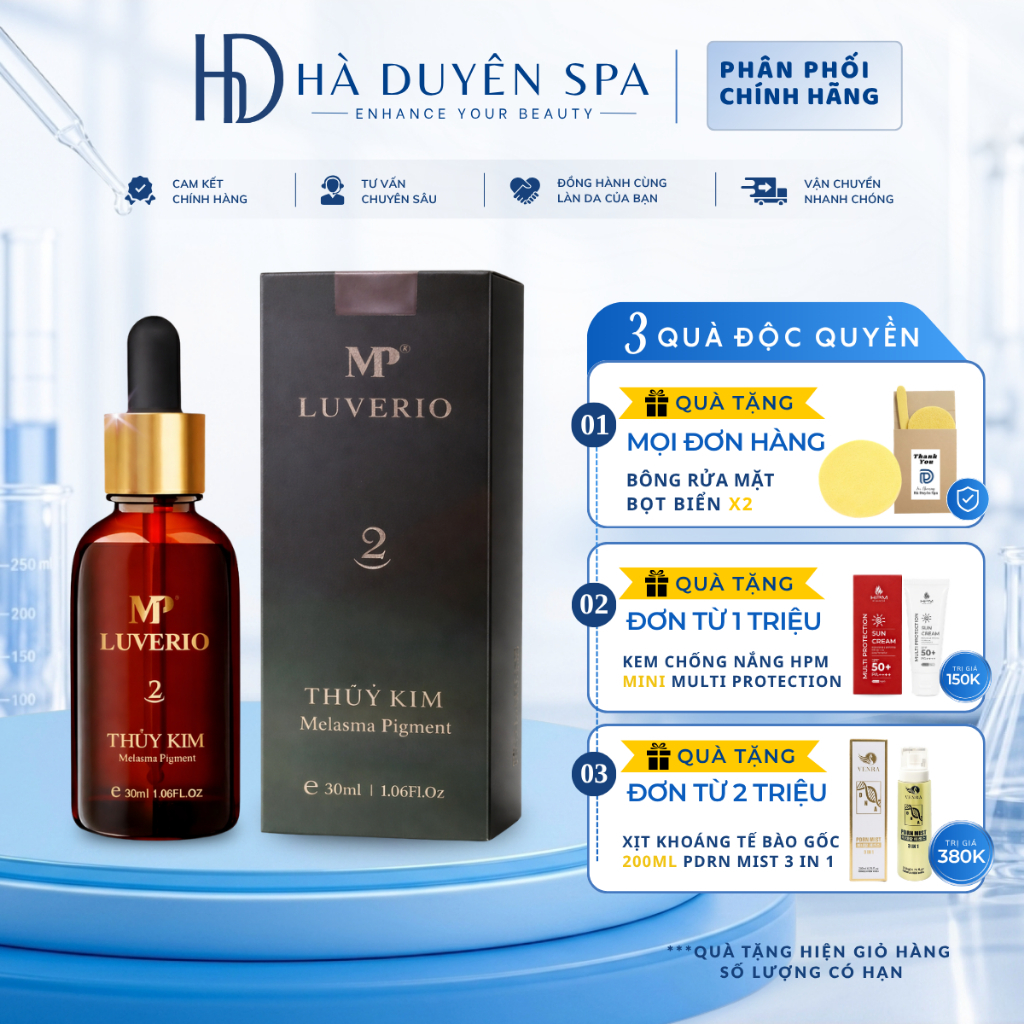 Thủy Kim 2 - Tinh Chất Nám Mụn Luverio Thuỷ Kim Số 02 MP1 30ml
