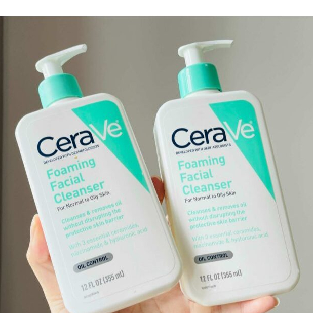 Sữa Rửa Mặt CeraVe - SA Smoothing, Hydrating, Foaming Cleanser - Cho Da Dầu Mụn, Khô, Nhạy Cảm