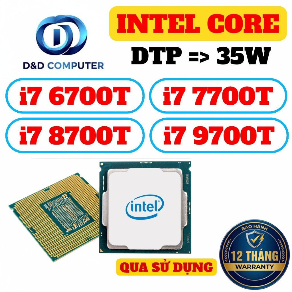 [BẢO HÀNH 12 THÁNG] CPU "ĐUÔI T" 35W - i7 9700T, i7 8700T, i7 7700T, i7 6700T - HÀNG ĐẸP, QUA SỬ DỤN