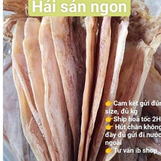 Mực Khô câu Vân Đồn loại to Dày Mình siêu ngọt như hình