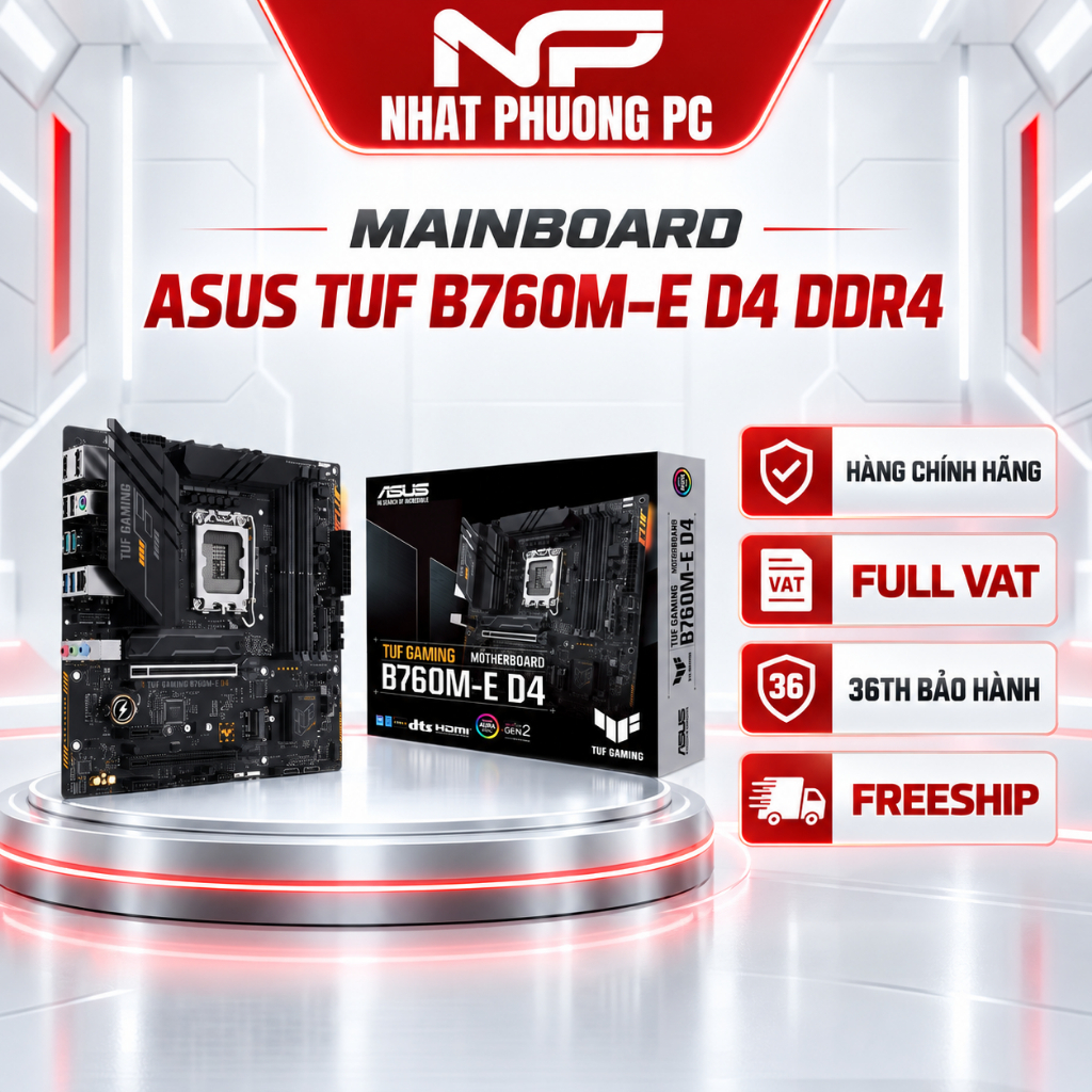 MAINBOARD ASUS TUF GAMING B760M-E D4 DDR4
